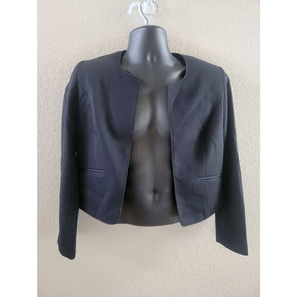 Pendleton Women’s Vintage Cropped Formal Evening Wool Jacket Black Size 8 - Picture 1 of 5